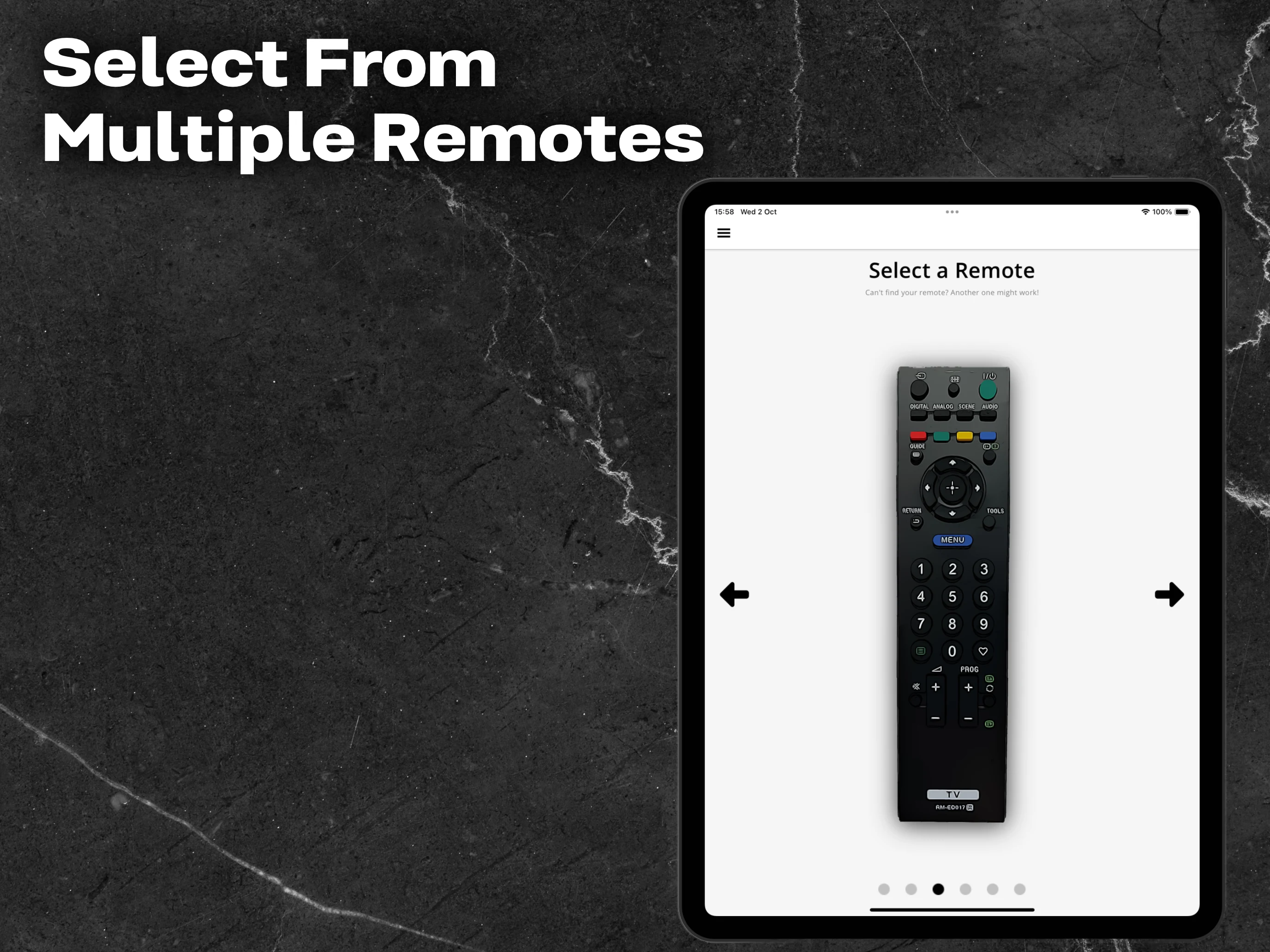 Remote for Sony TV screenshot