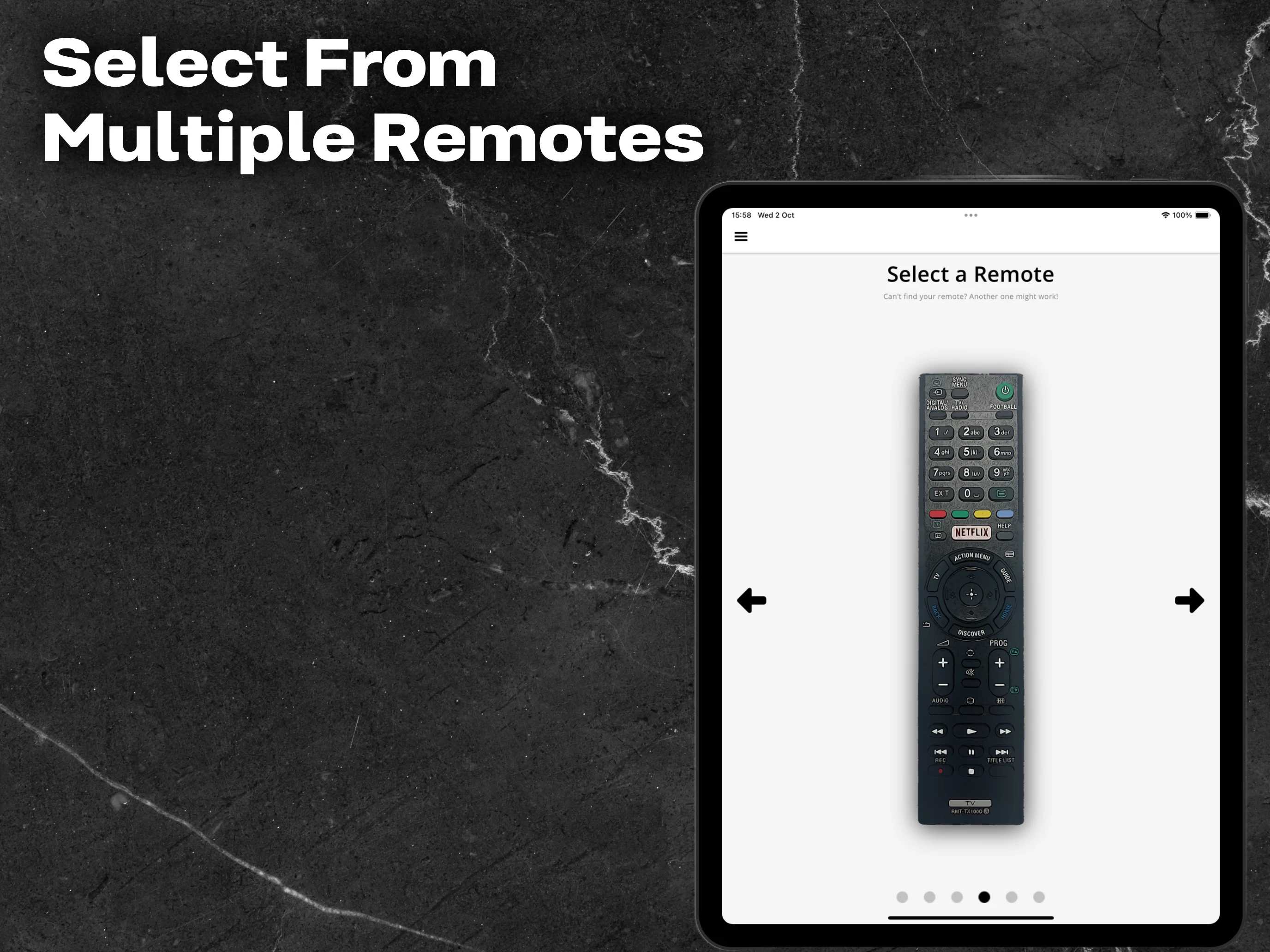 Remote for Sony TV screenshot