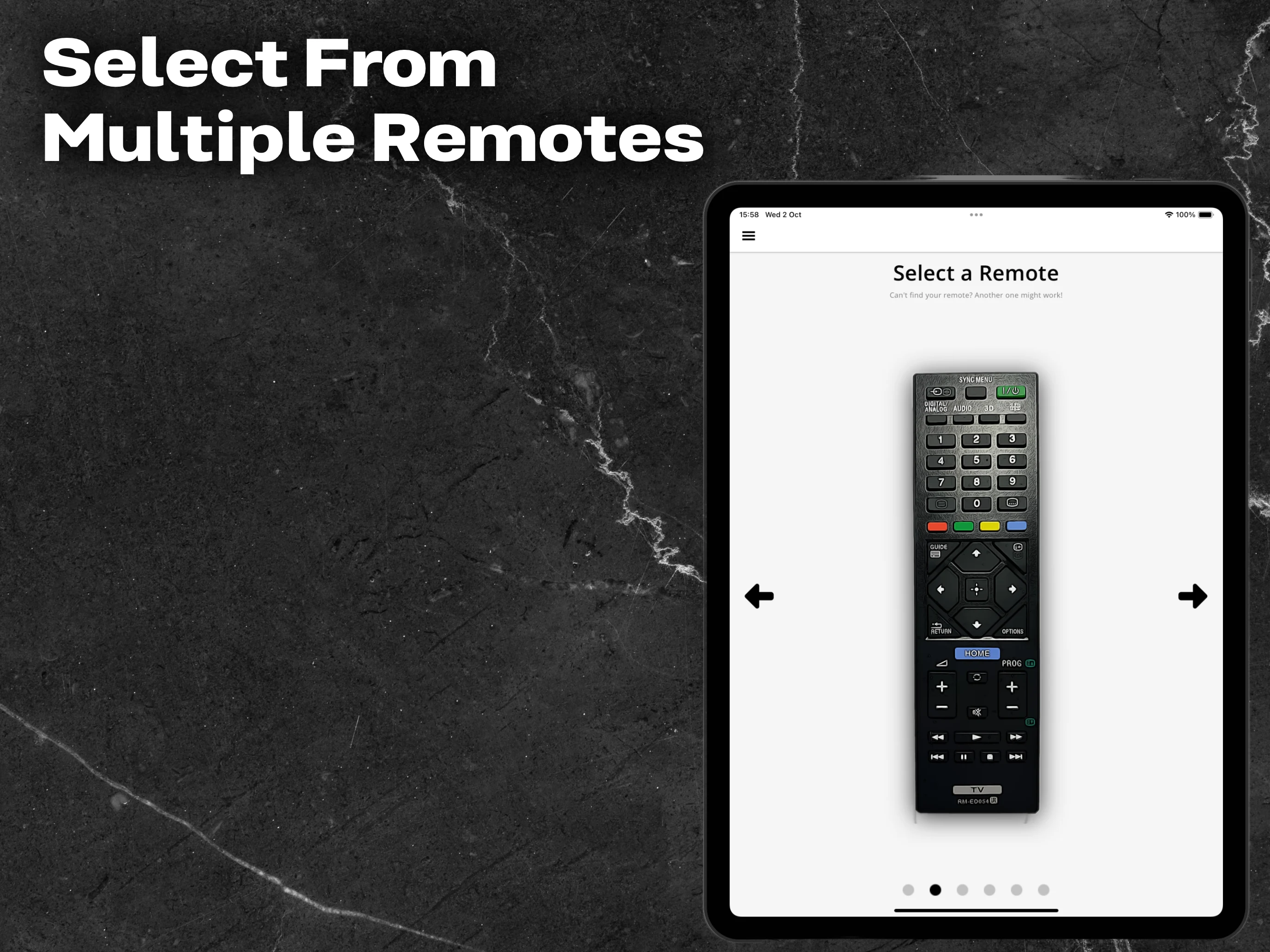 Remote for Sony TV screenshot