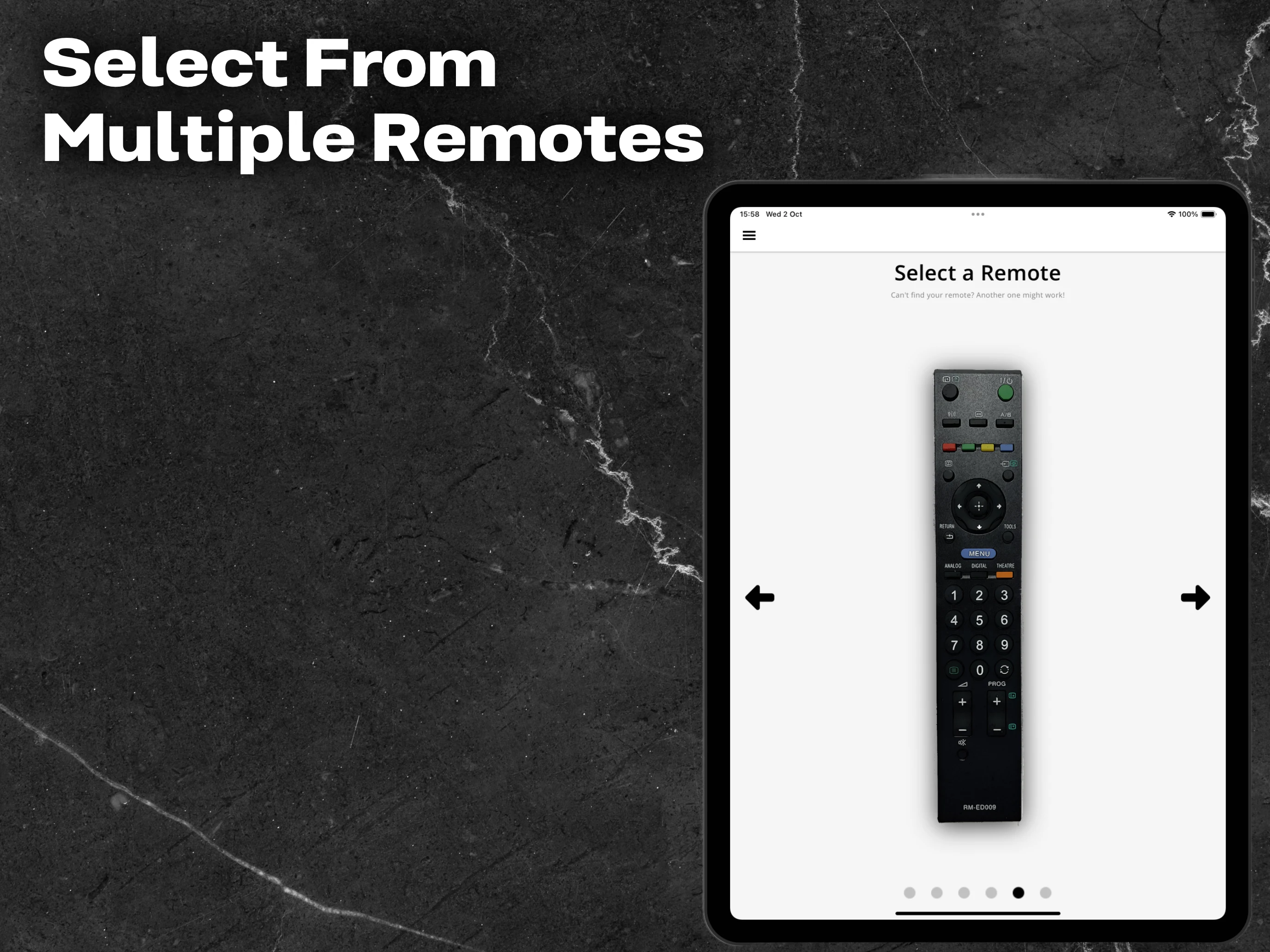 Remote for Sony TV screenshot